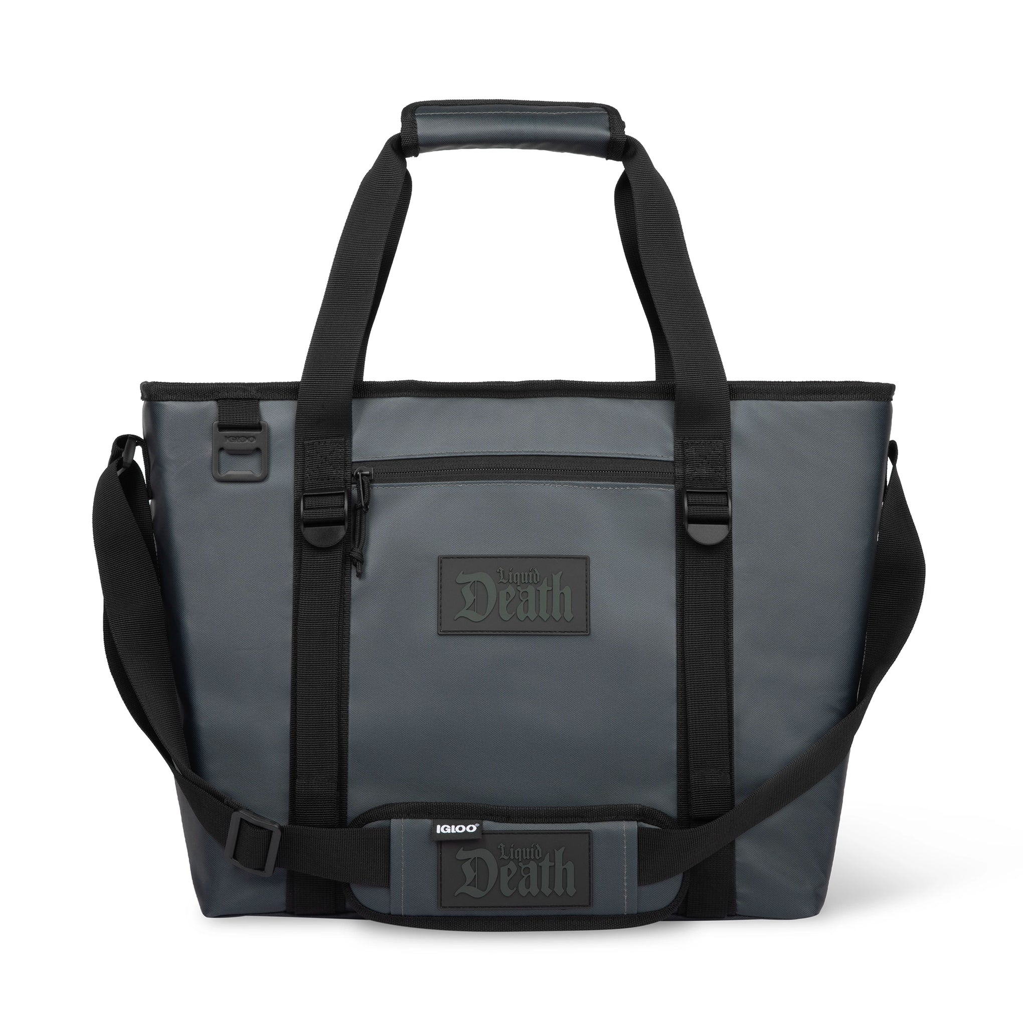Liquid Death x Igloo Body Bag Soft Cooler — front