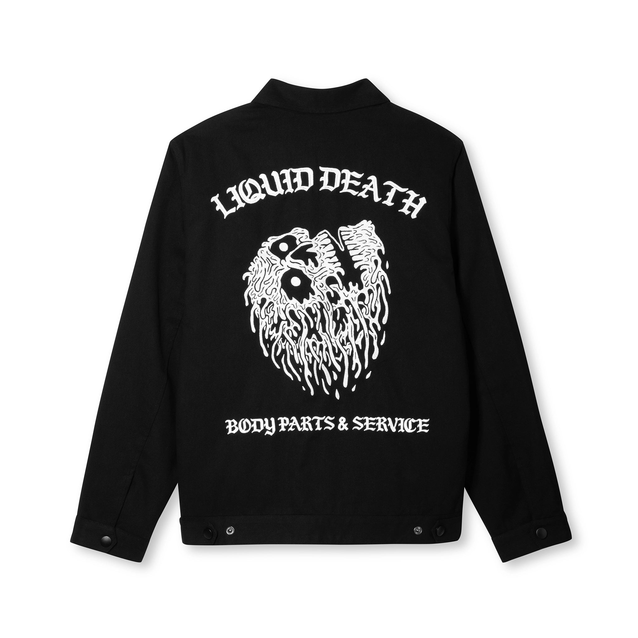 Chop Shop Mechanic Jacket Black Back