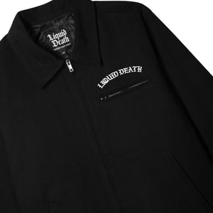Chop Shop Mechanic Jacket Black Front Close Up