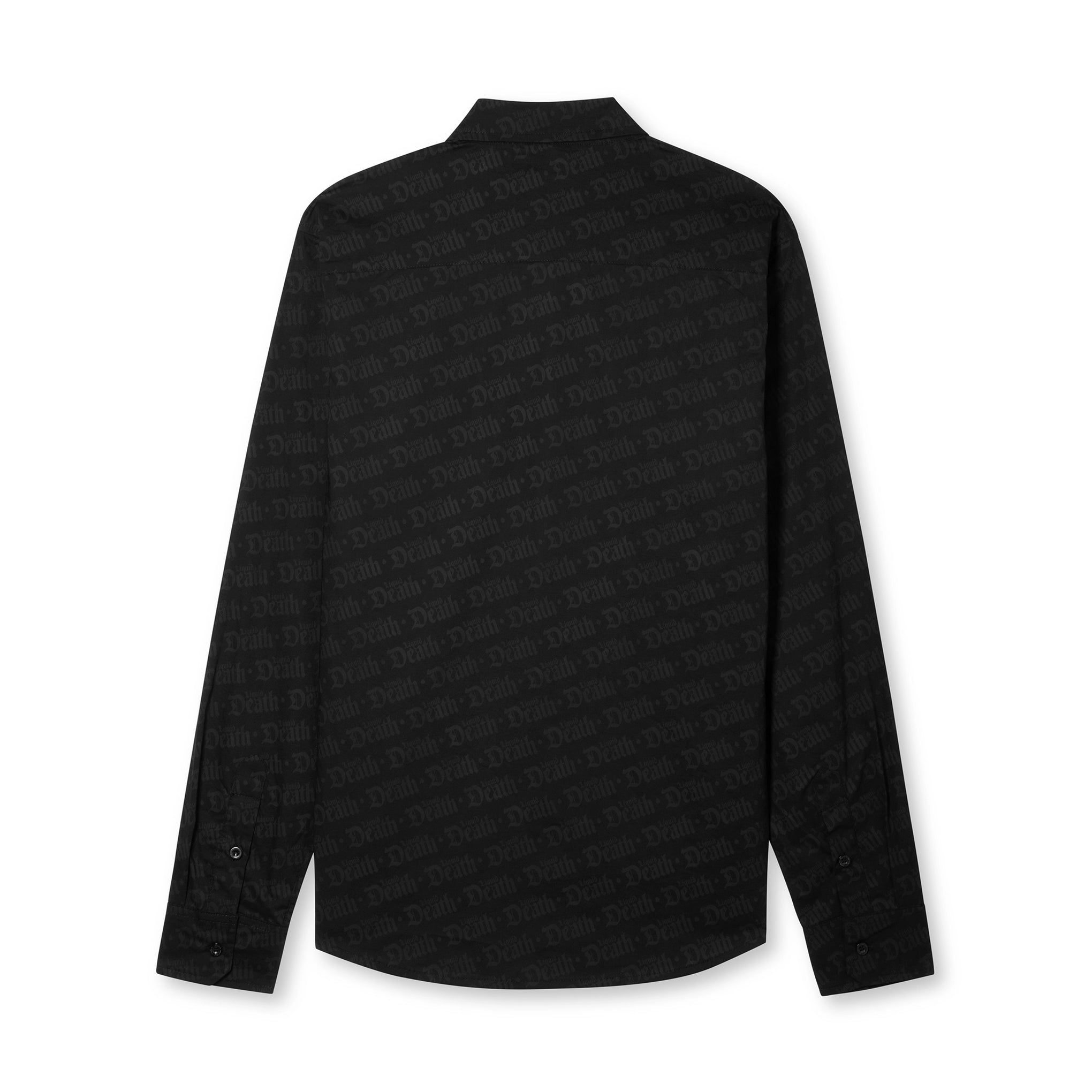 Deluxe Death Woven Shirt Black Back
