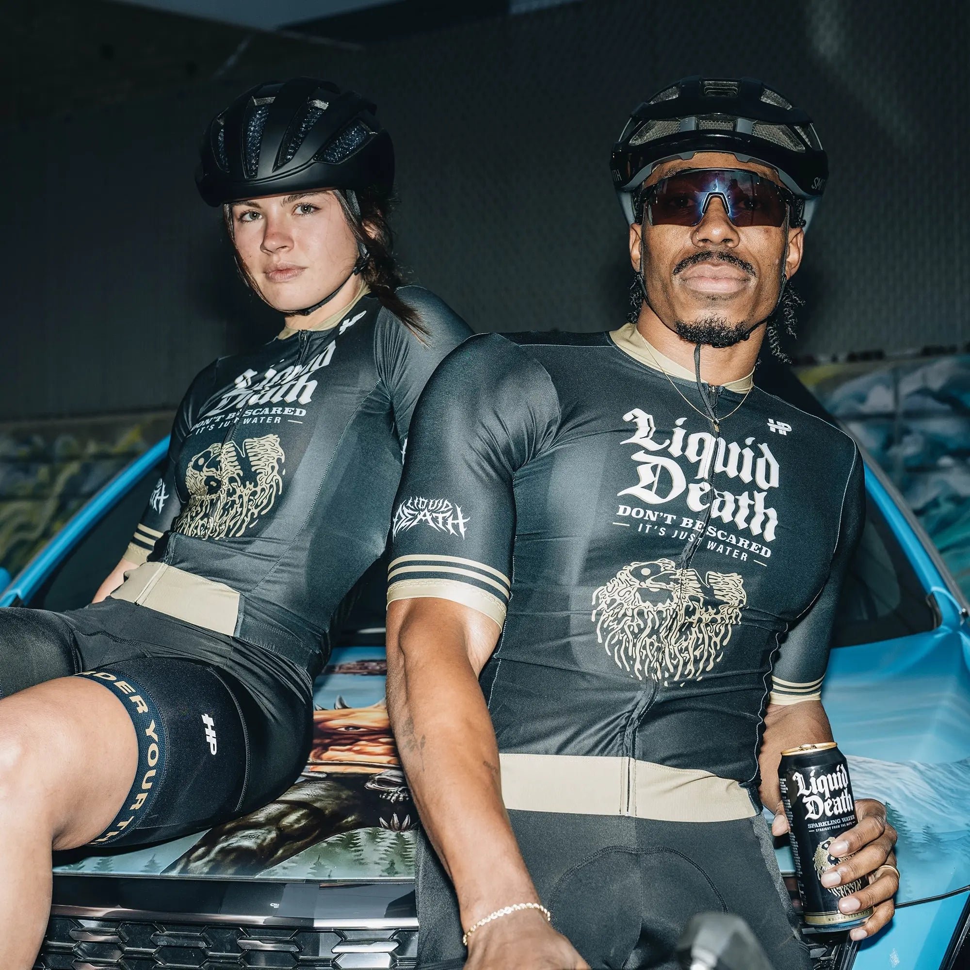pedaled trikot Heavy Pedal x Liquid Death Men's Cycling Jersey