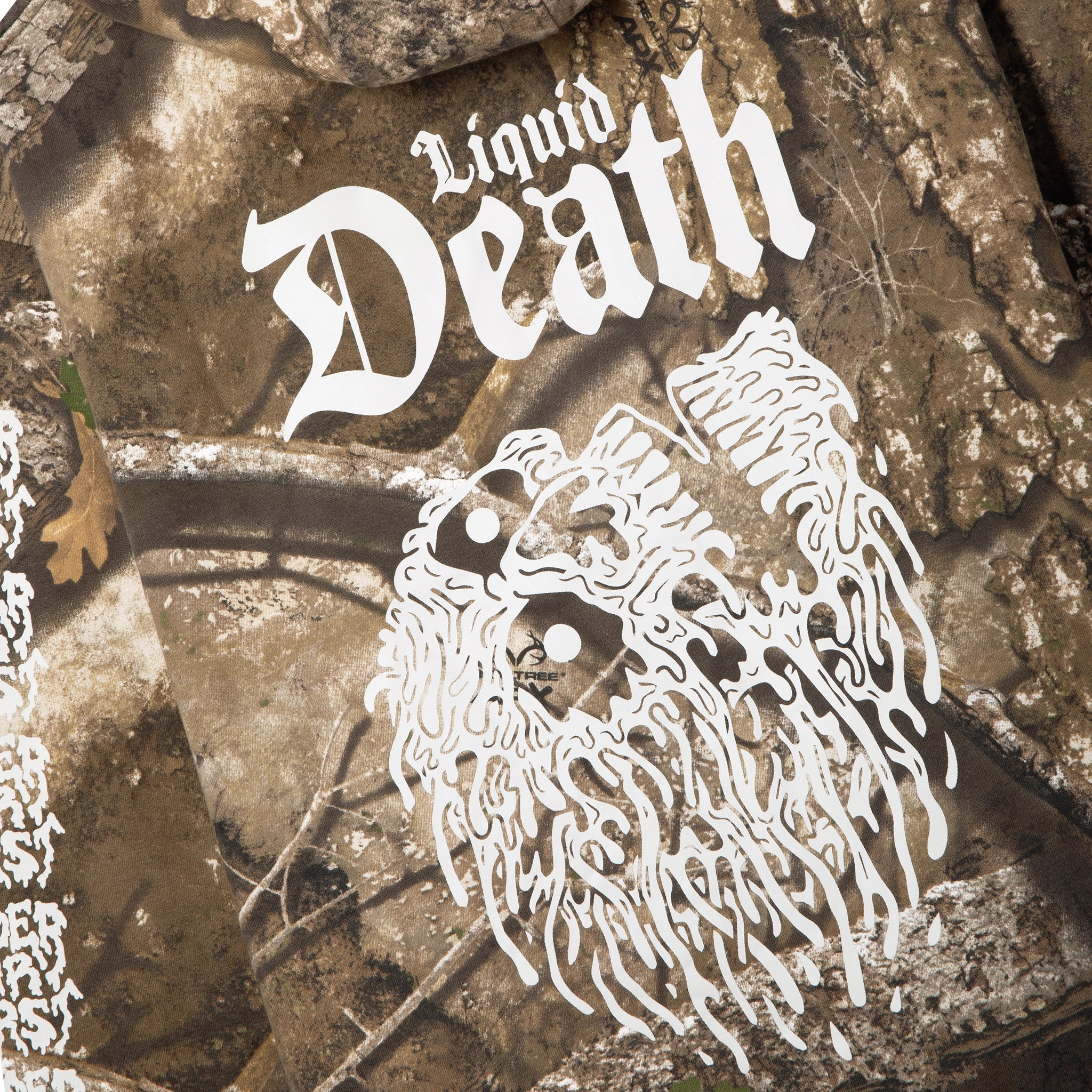 Invisible Death Hoodie Camo Back Detail