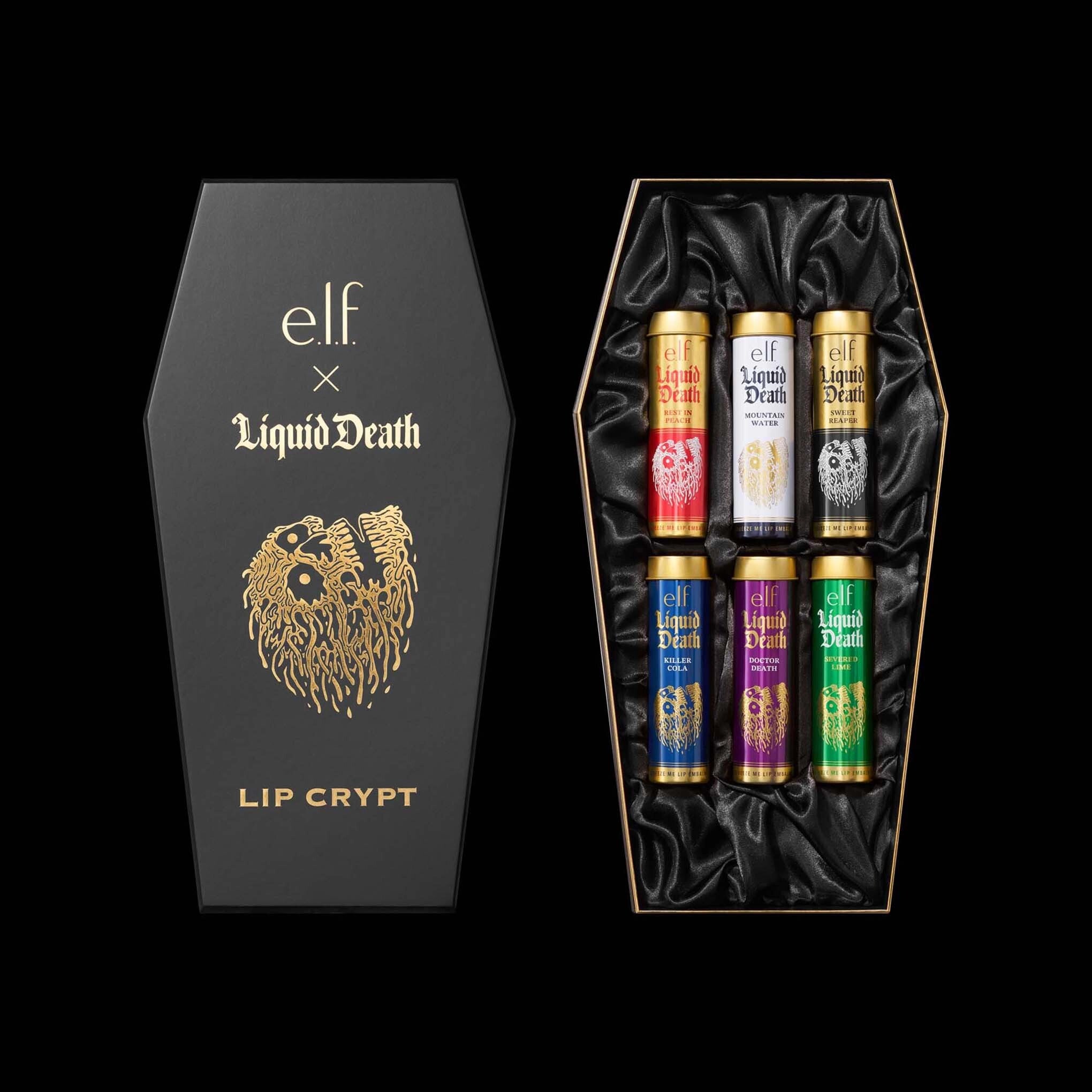 Liquid Death x  e.l.f. Lip Embalm