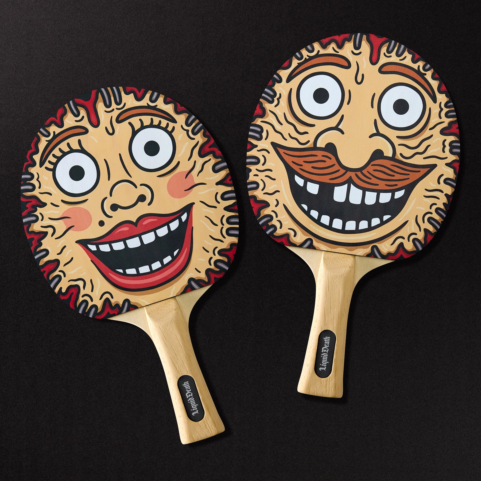 Faceoff Ping Pong Paddles – Liquid Death