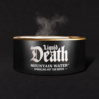 Liquid Death x Gopuff Hot Tub
