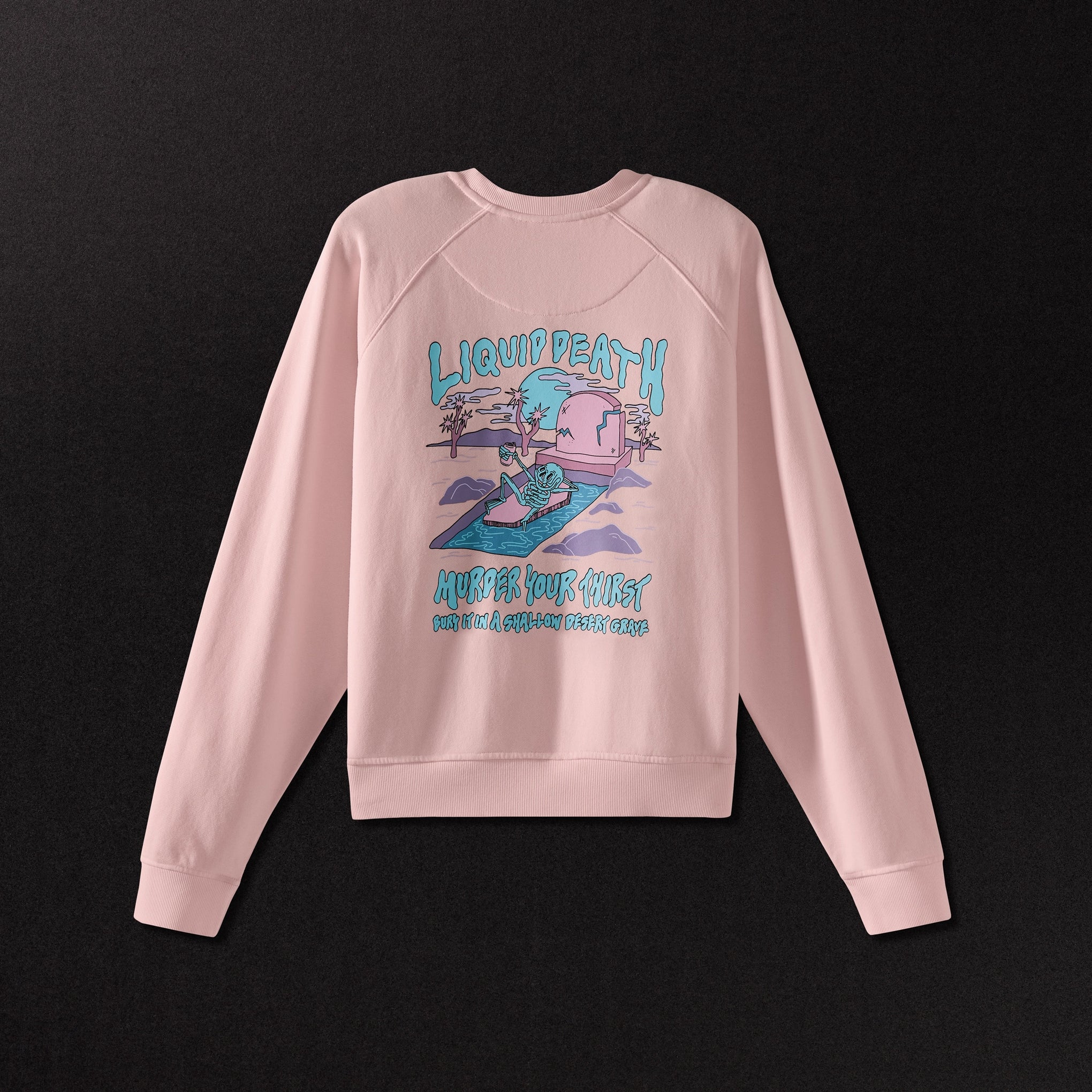 Liquid Death Shallow Grave Sweatshirt Back