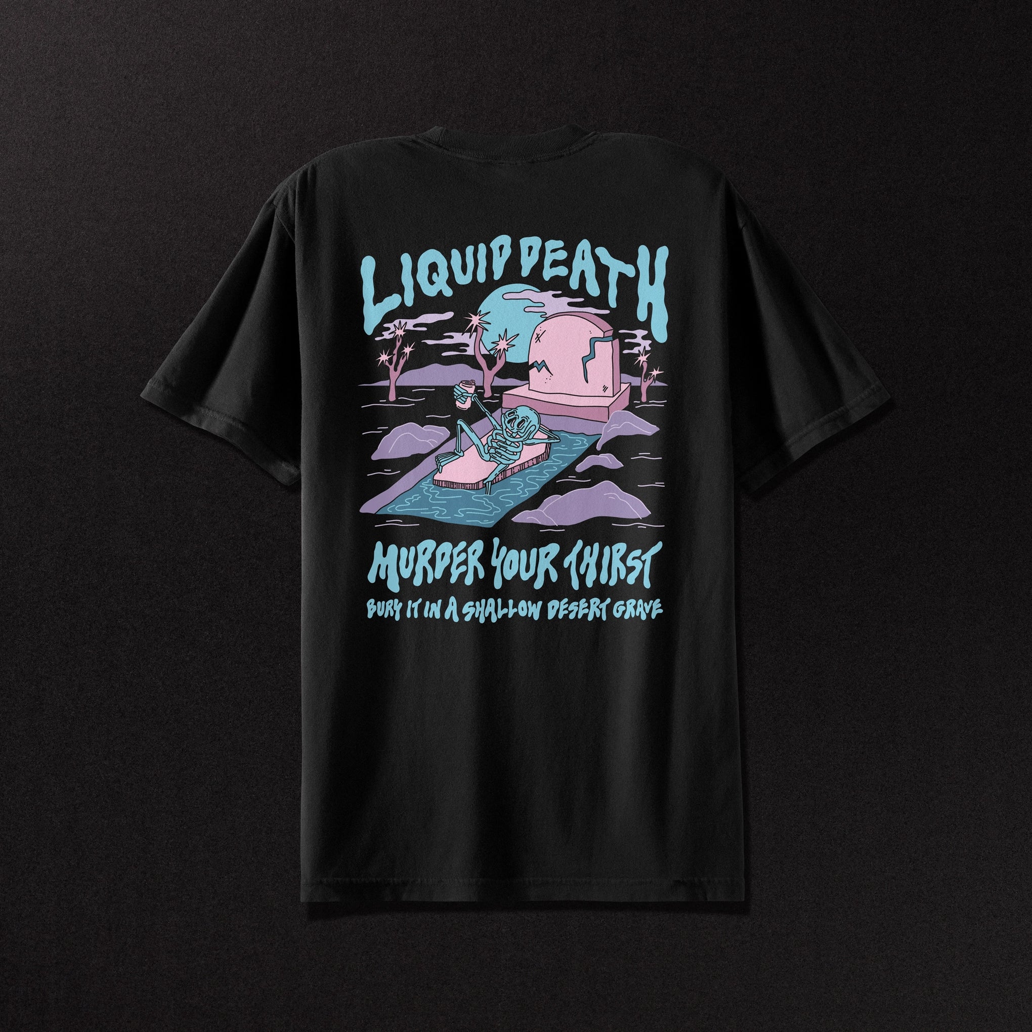 Liquid Death Shallow Grave Tee Back
