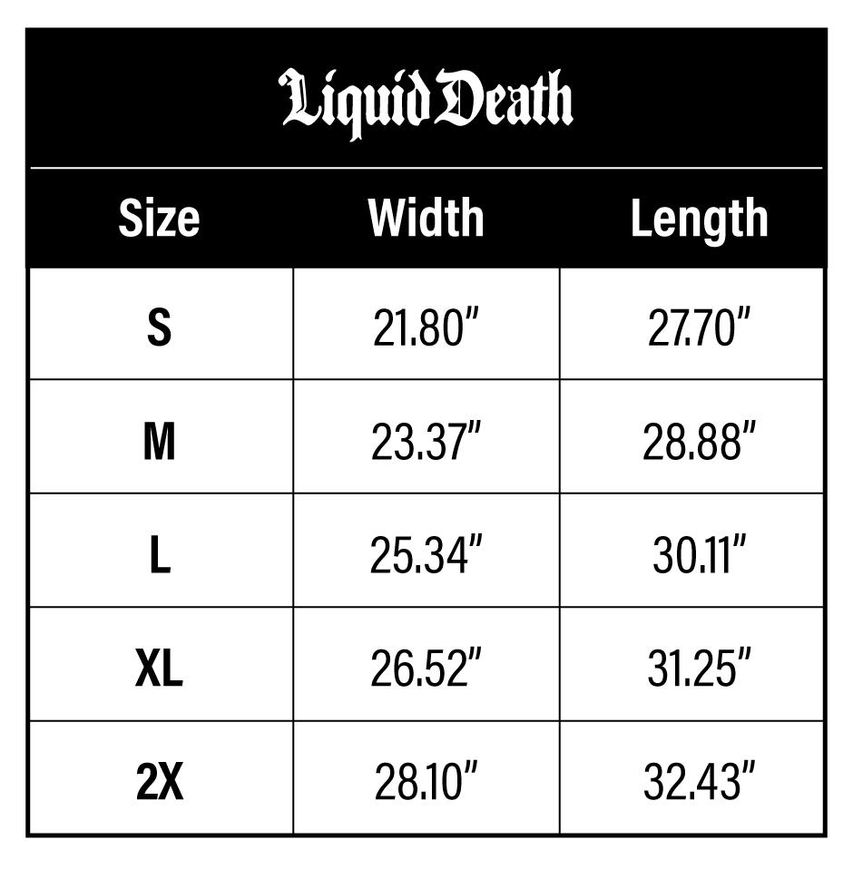 Liquid Death x Metallica Tour Sweatshirt