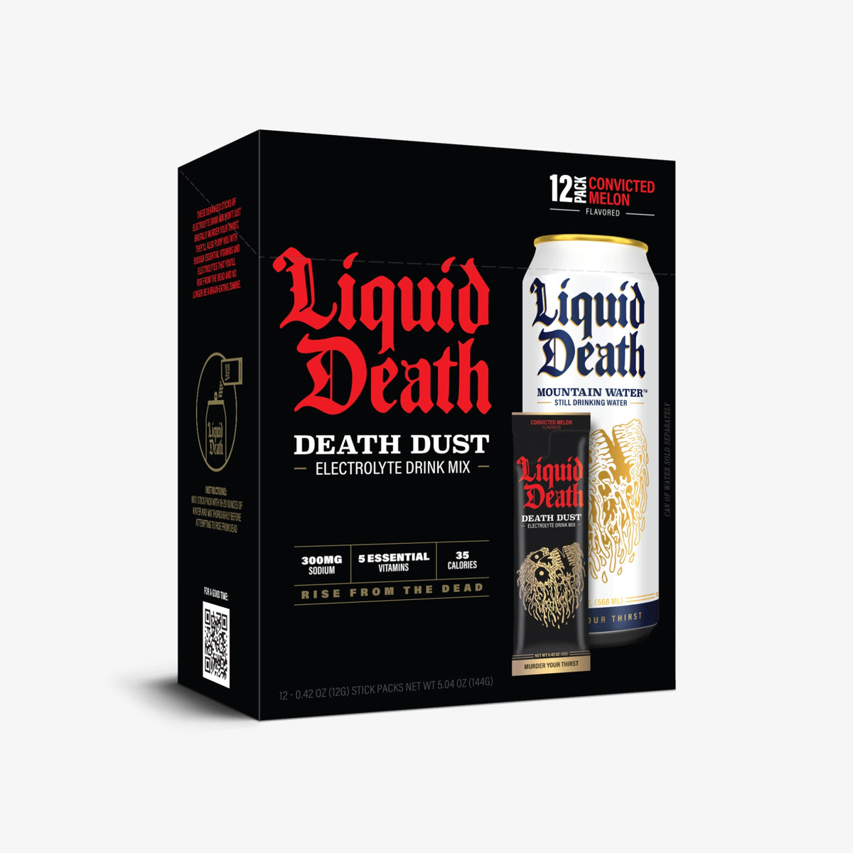 Death Dust Hydration Drink Mix, Convicted Melon (12-pack)