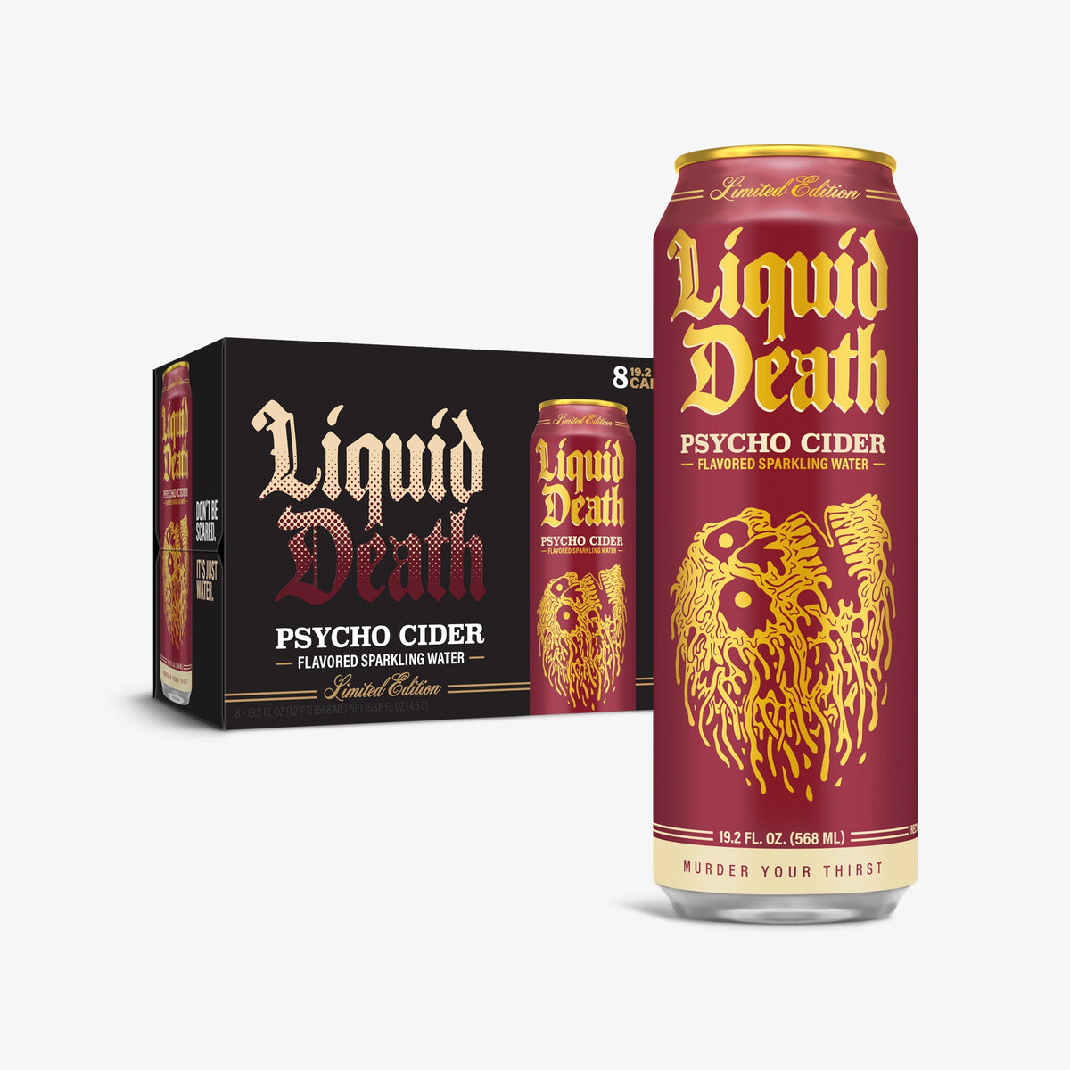 Psycho Cider Flavored Sparkling 19.2oz (8-Pack)