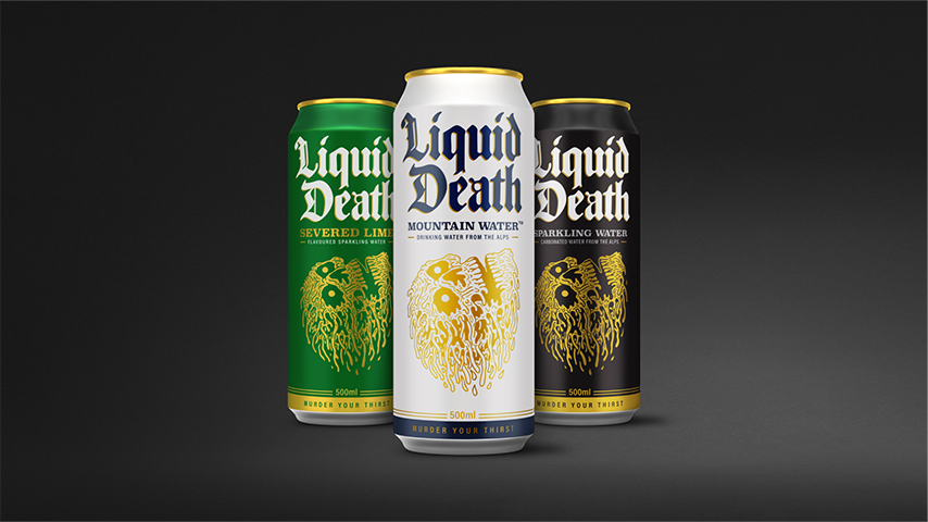 A brand called Liquid Death wants to sell mountain water to the cool kids
