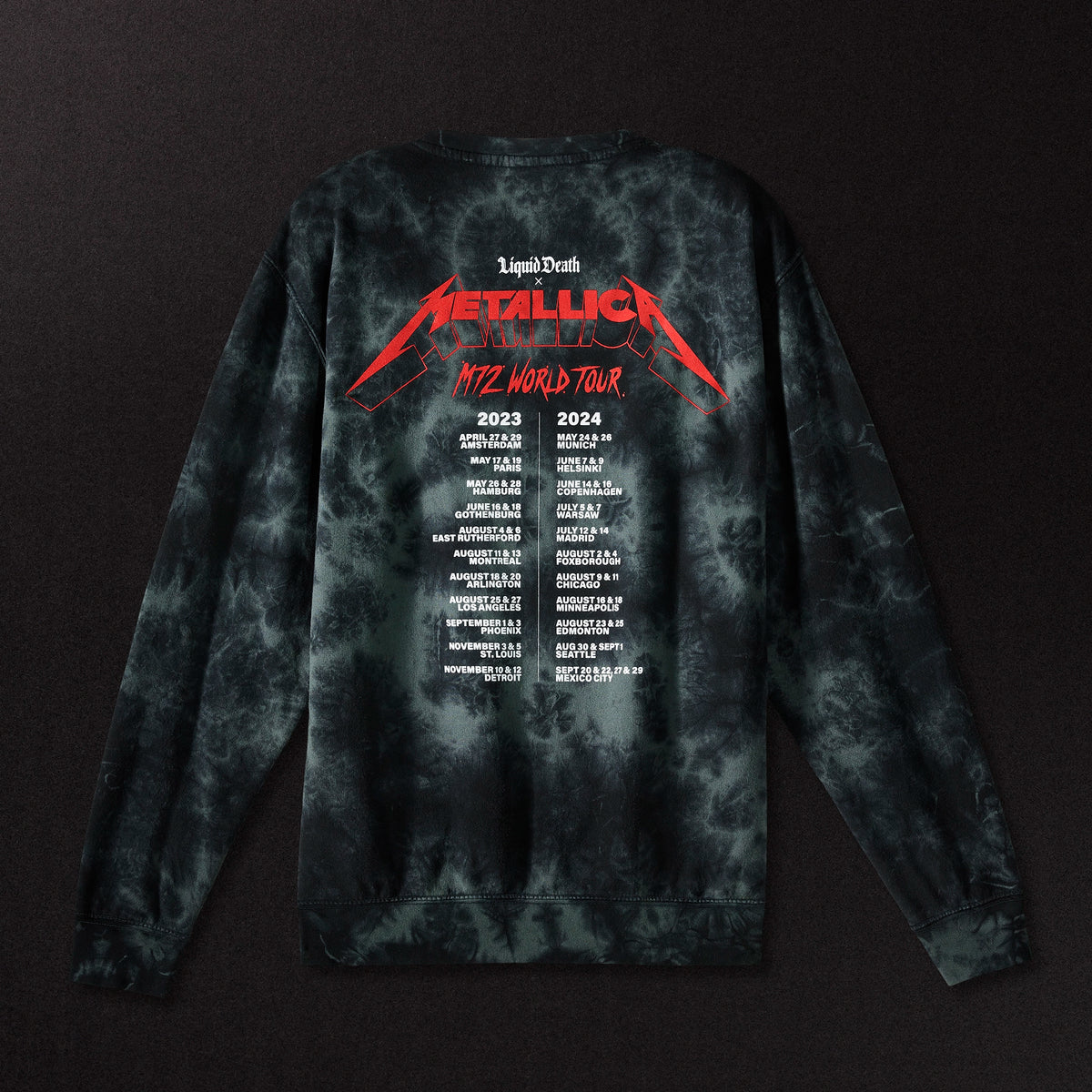 Liquid Death x Metallica Tour Sweatshirt