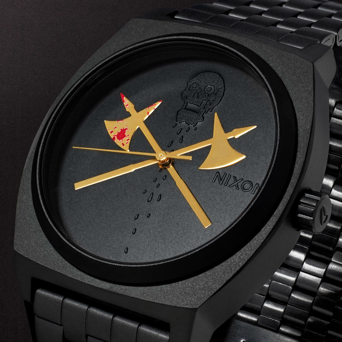 Nixon black hot sale face watch