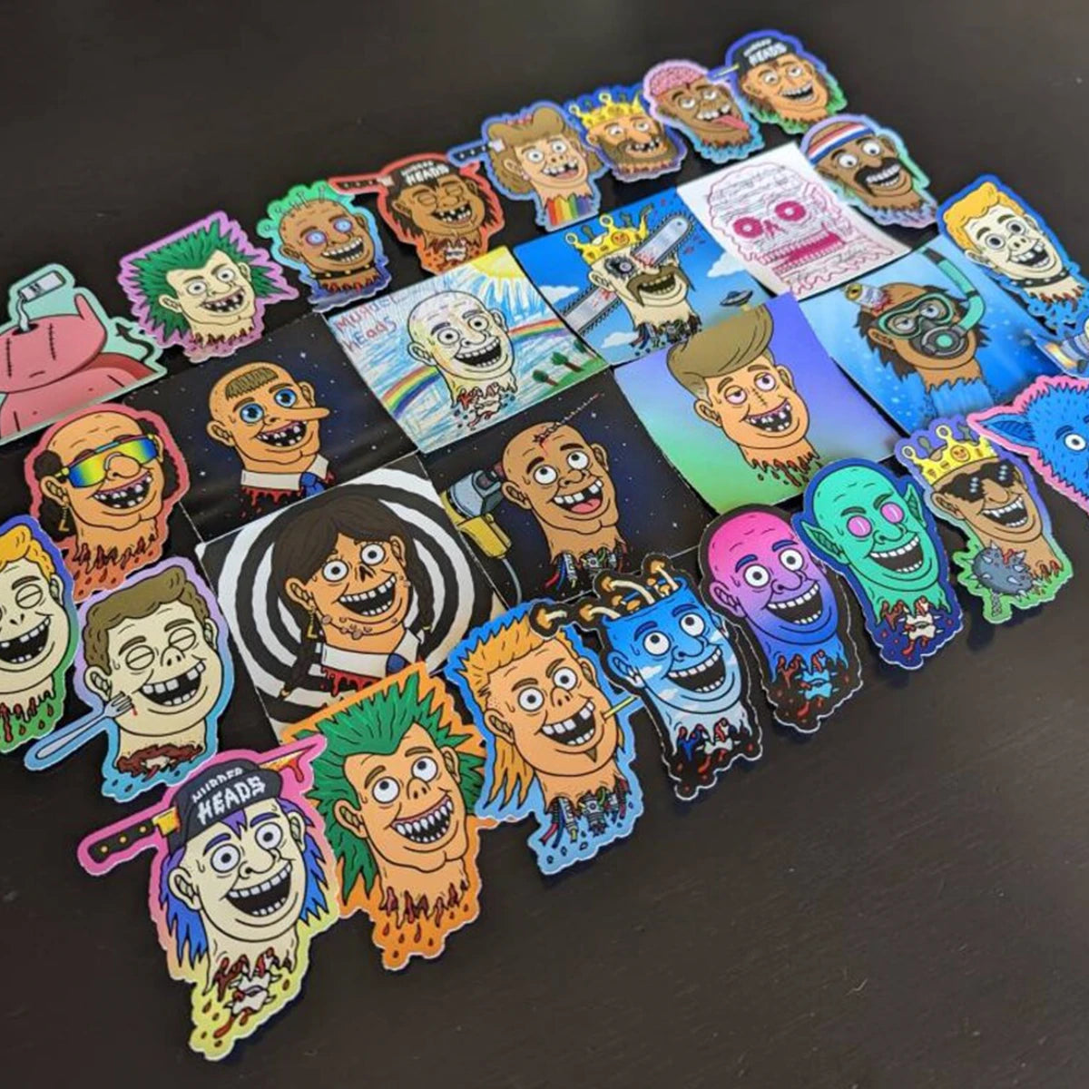 Murder Head Sticker Packs By Agilicious