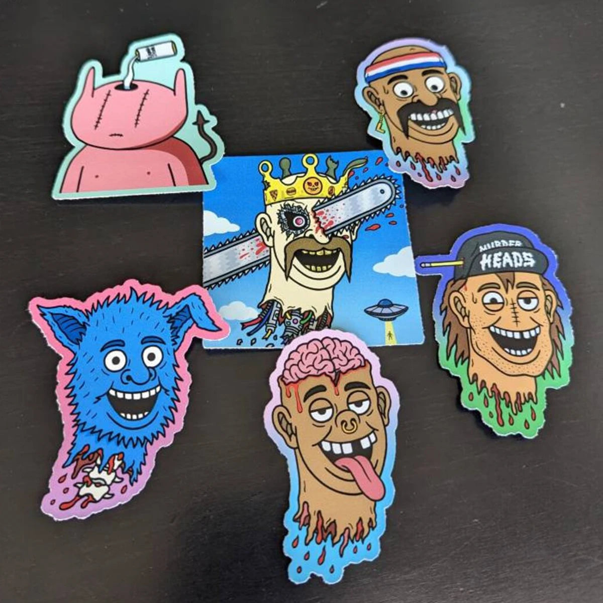 Murder Head Sticker Packs By Agilicious