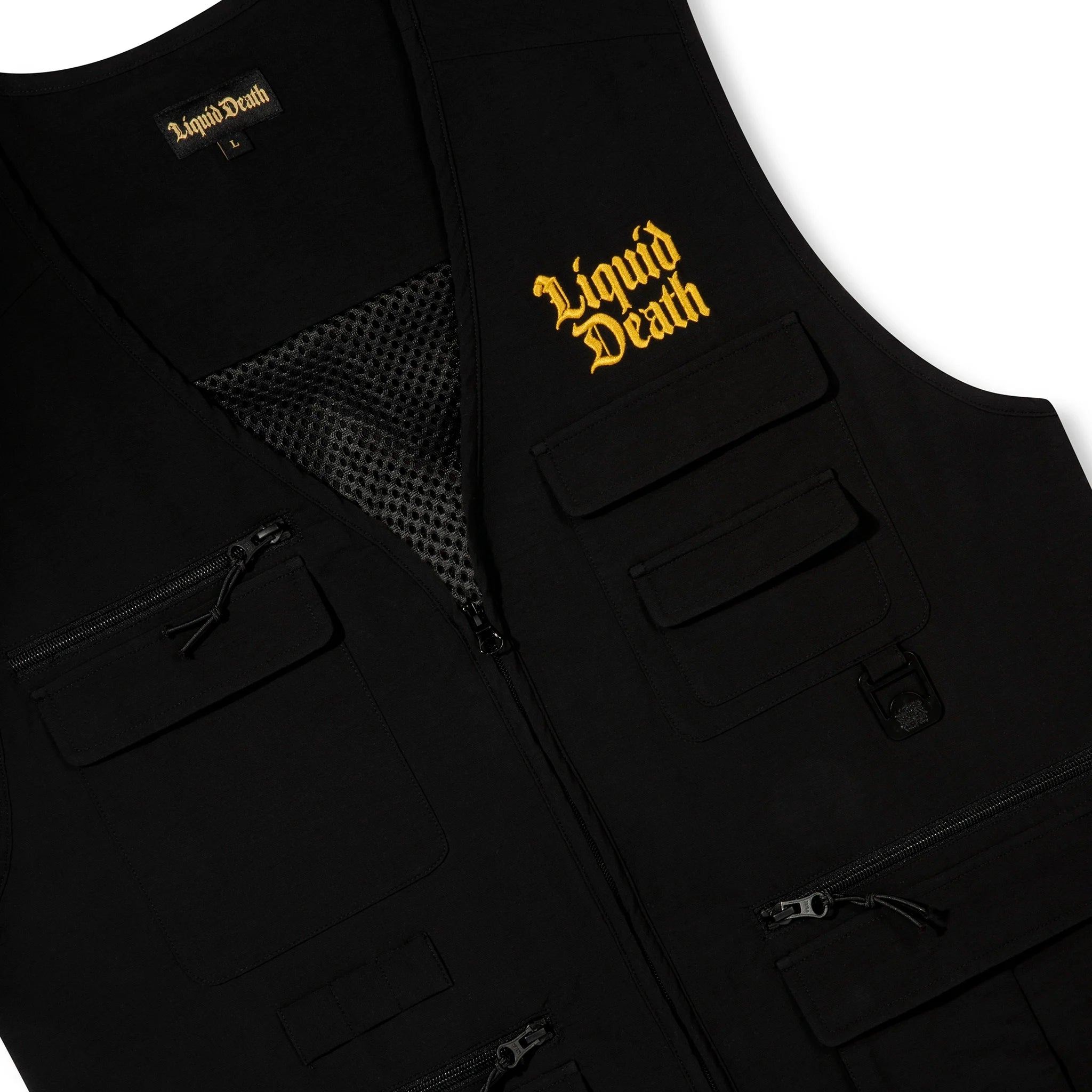Serial Angler Fishing Vest — front closeup