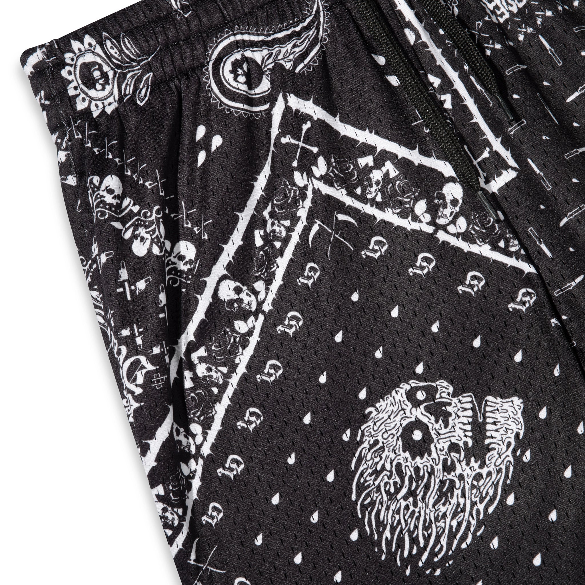 Shorticidal Tendencies Shorts — front closeup
