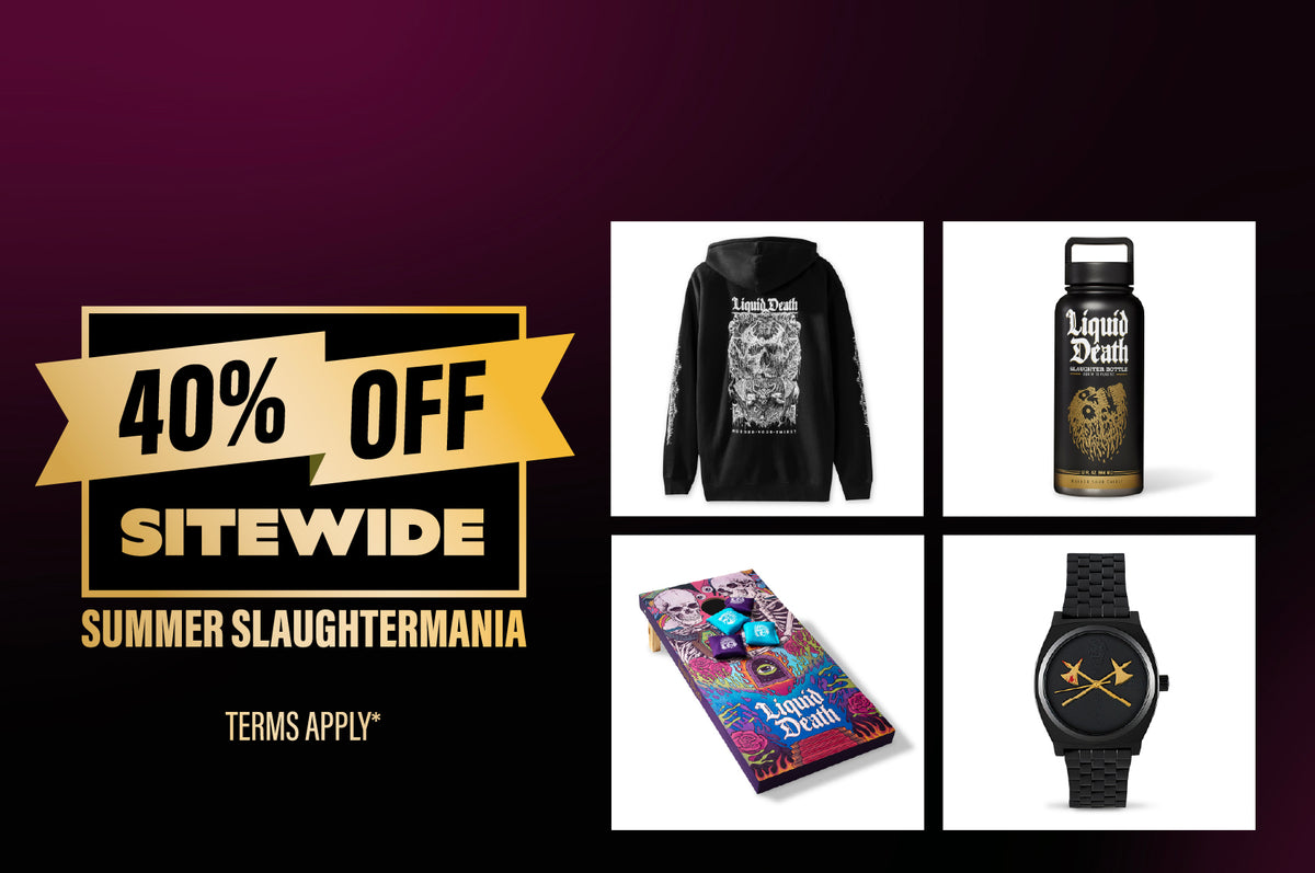 Slaughtermania Sign Up Page – Liquid Death