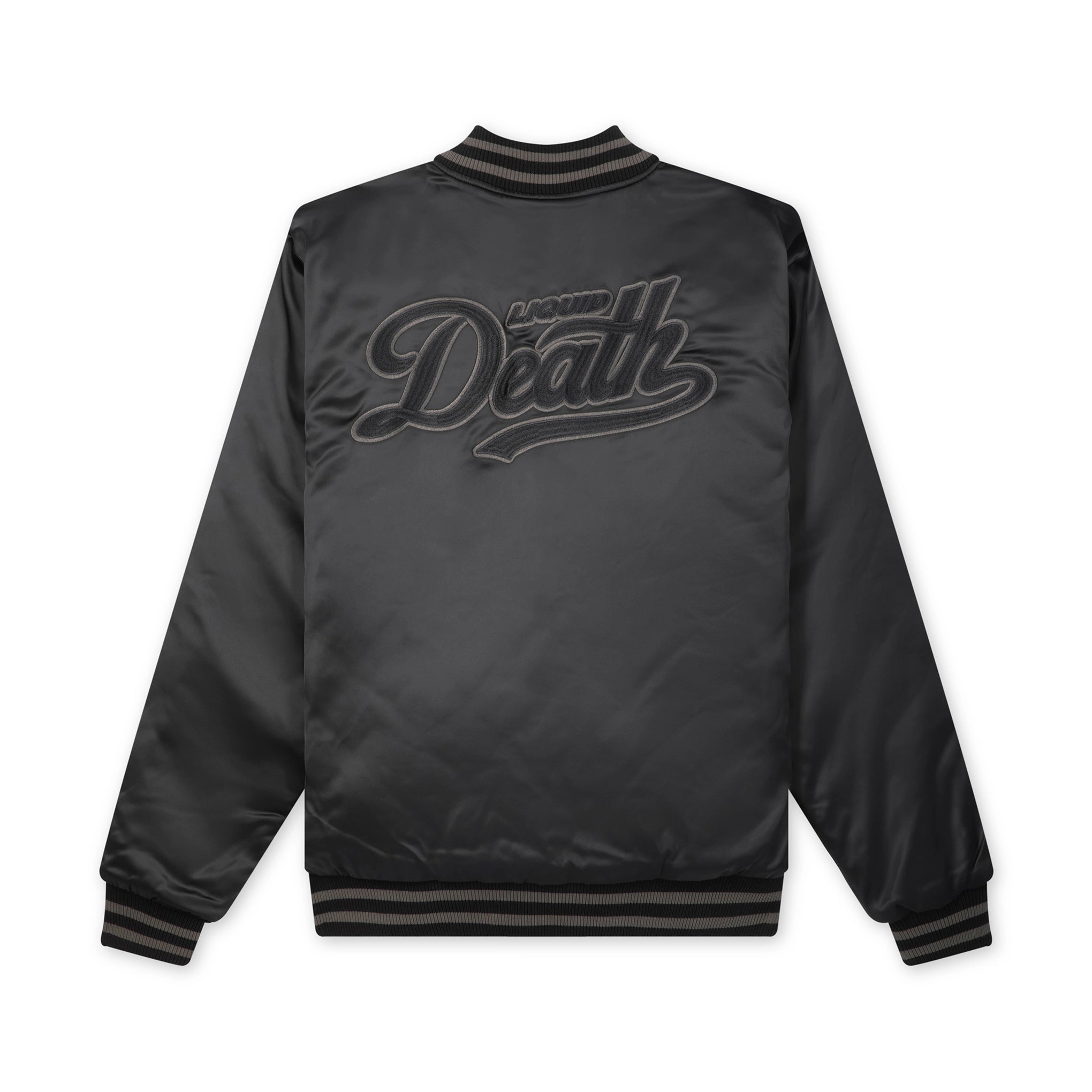 Team Death Satin Jacket Bomber Back