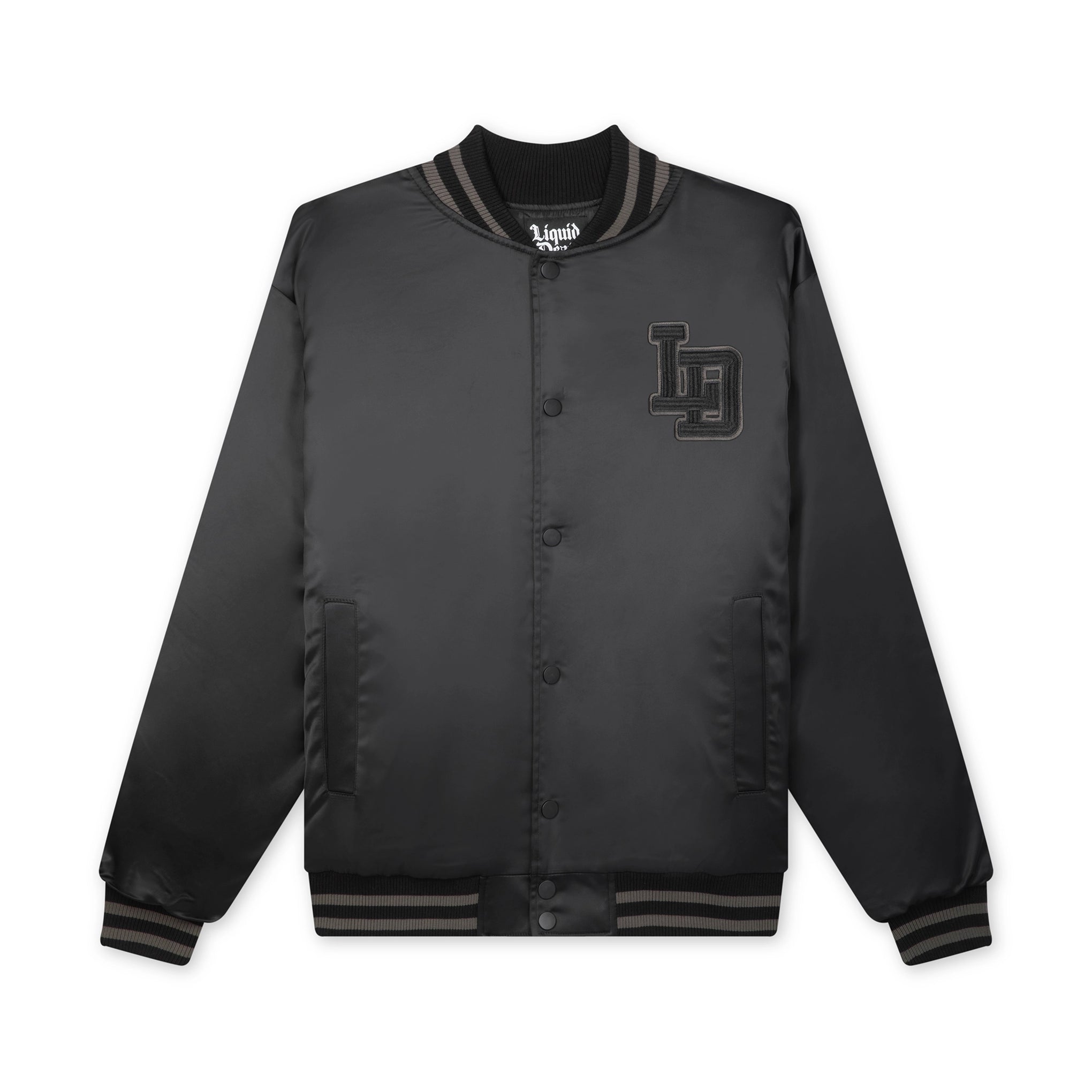 Team Death Satin Jacket Bomber Front