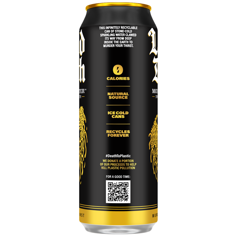 Mountain Water (Sparkling) — back of can 19.2oz