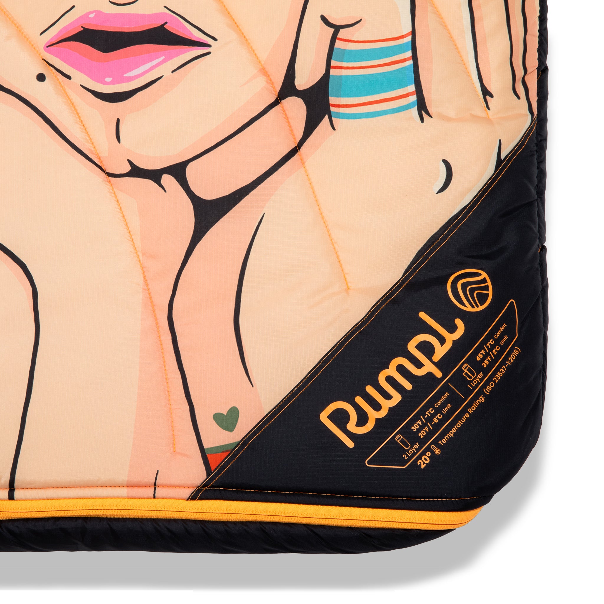BodyBagSleepingBag Graphic UpCloseSeamsStitching 5009