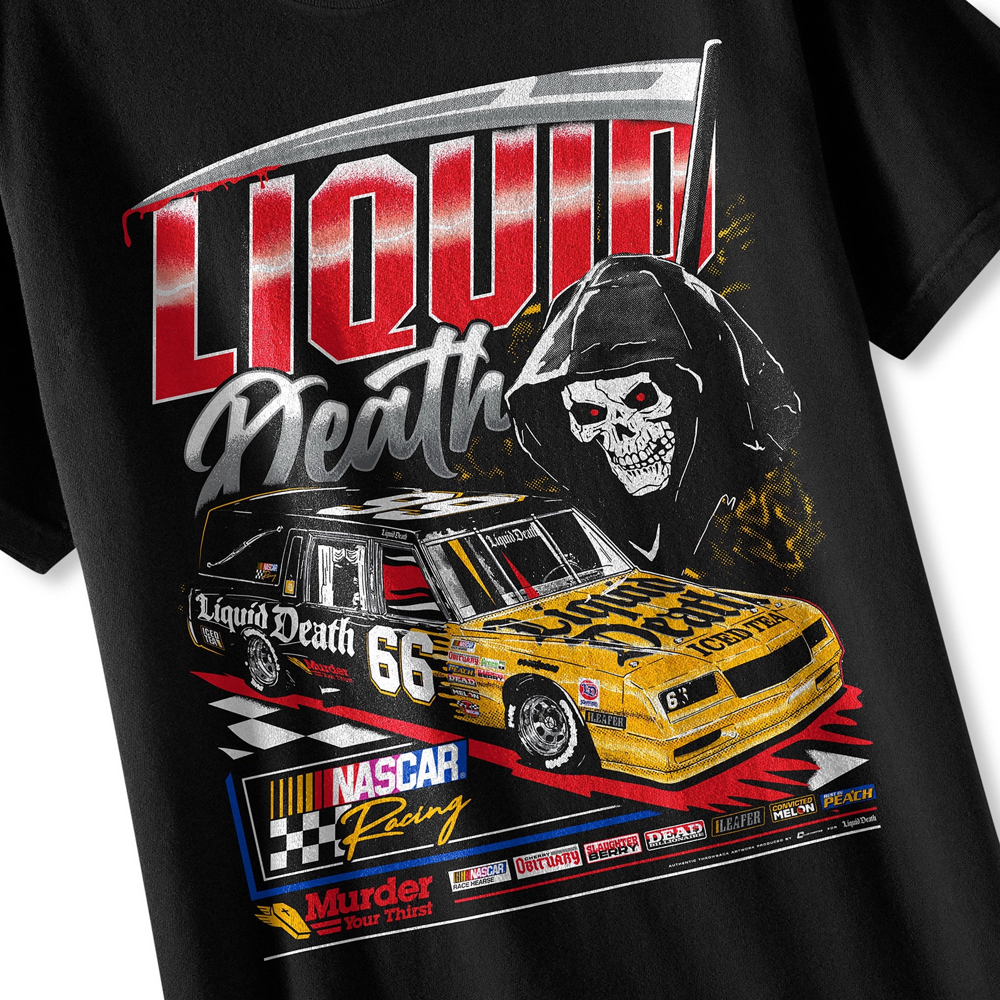 NASCAR x Liquid Death Thirst Hearse Tee