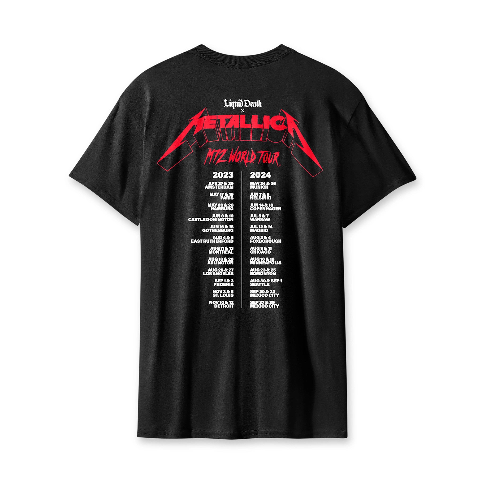 Liquid Death x Metallica Tour Tee